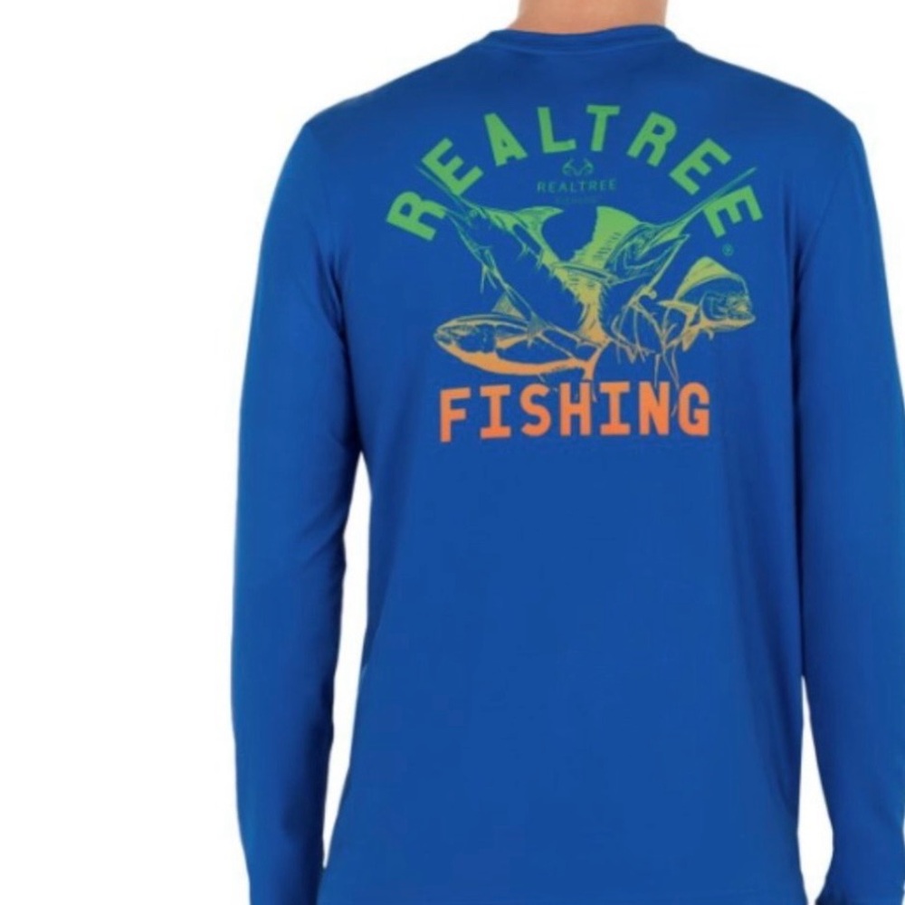 Shirt mens size 2XL chest 50-52" new Realtree Fishing 90%polyester 10%spandex